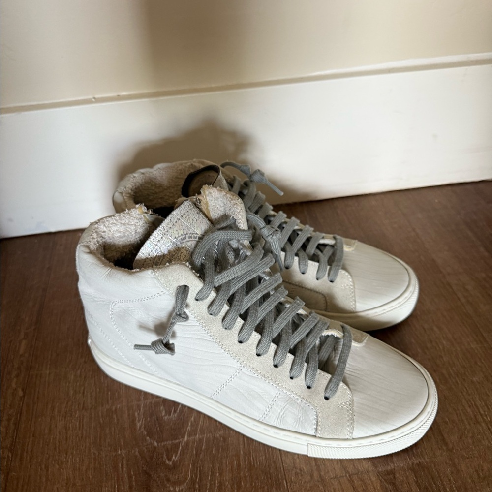 P448 Women's High-Top Sneakers - Light Gray